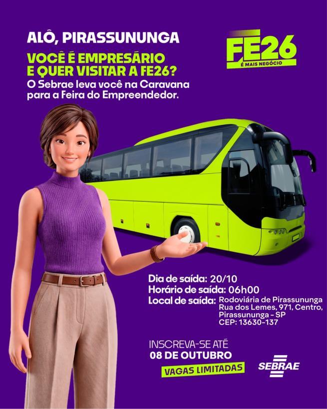 Caravana para a Feira do Empreendedor 2026