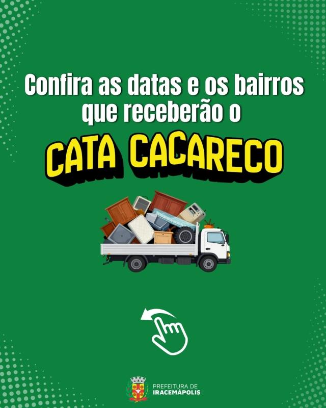 Prefeitura inicia catacacareco na próxima semana